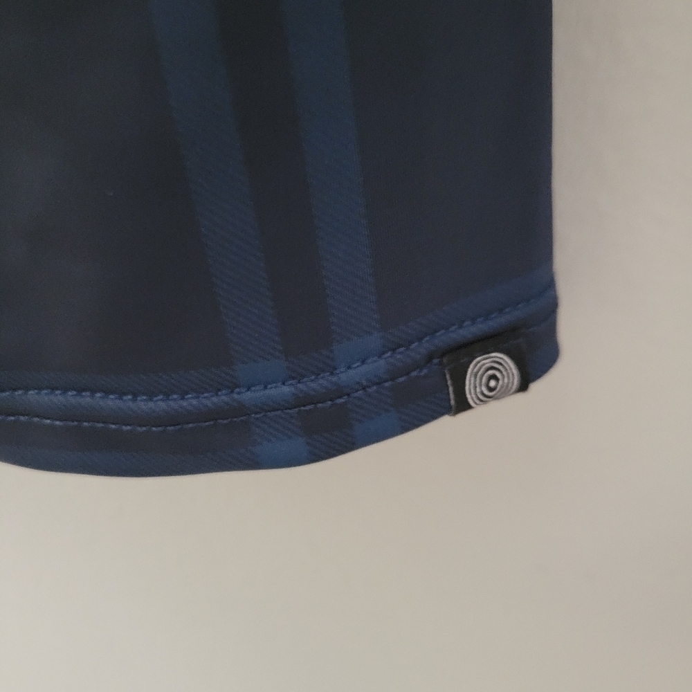 Onzie Blue Plaid Hugh Rise Midi Leggings - Picture 8 of 10